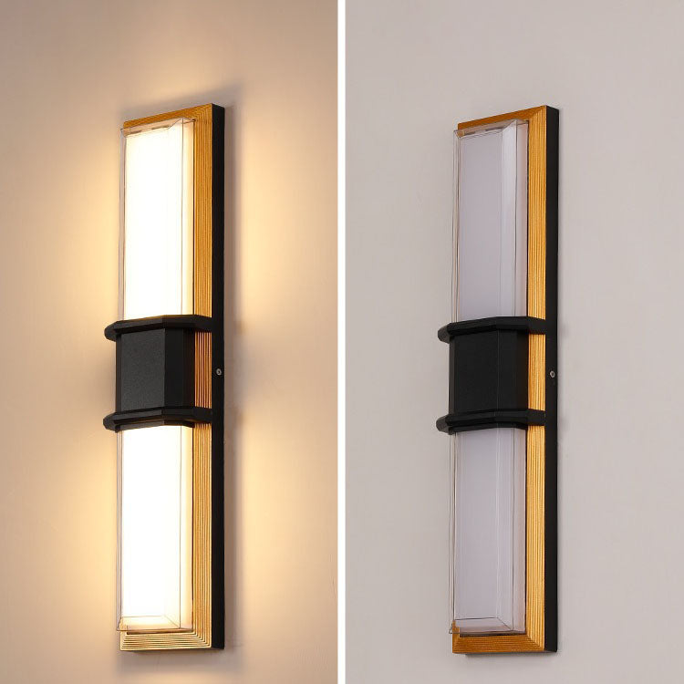 Aluminum Acrylic Shade LED Waterproof Wall Sconce Lamp