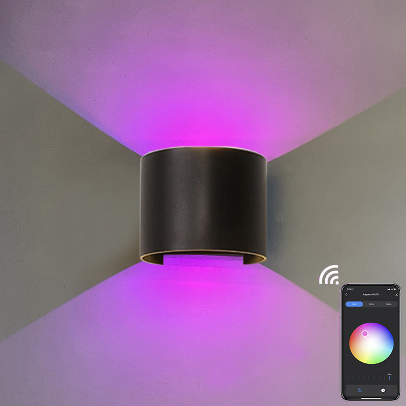 Aluminum APP Dimming Waterproof LED Wall Sconce Lamp