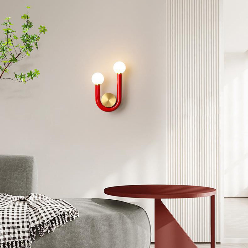 U-Shape Iron Aluminium Acrylic LED Wall Sconce Lamp