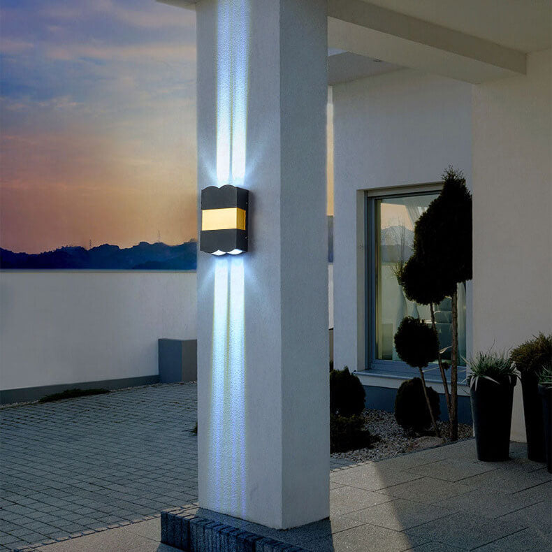 Rectangular Waterproof Outdoor Patio Wall Sconce Lamp