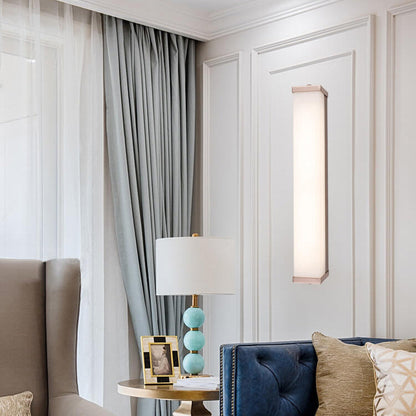 Rose Gold Square Strip Acrylic LED Wall Sconce Lamp