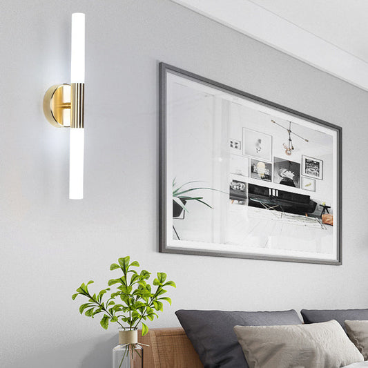 Minimalist Aluminum Iron Cylinder LED Wall Sconce Lamp