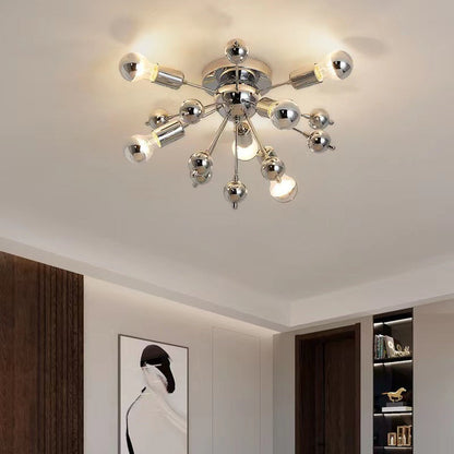 Creative Multi Bulb Iron Glass 5-Light Wall Sconce Lamp