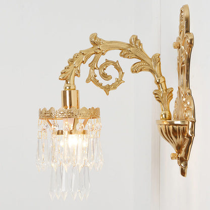 French All-Copper Branch 1/2-Light Wall Sconce Lamp
