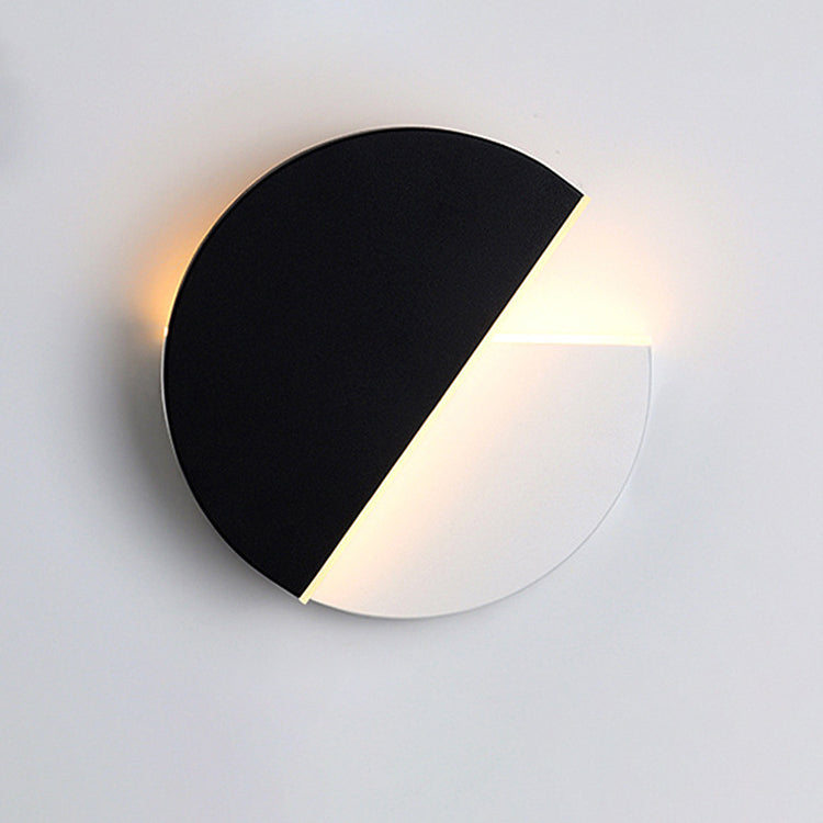 Rotatable Round Iron Acrylic LED Wall Sconce Lamp