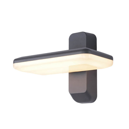 Solar Light Sensing Square LED Outdoor Wall Sconce Lamp