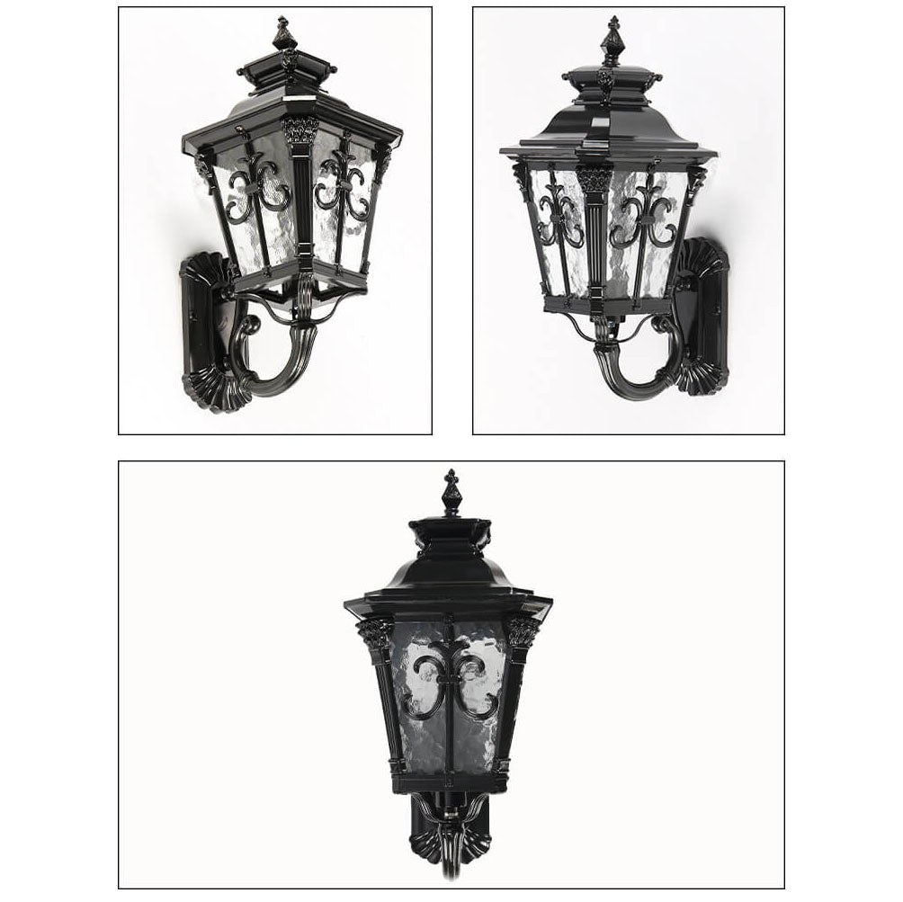 Europe Glass Outdoor Indoor 1-Light Wall Sconce Lamp