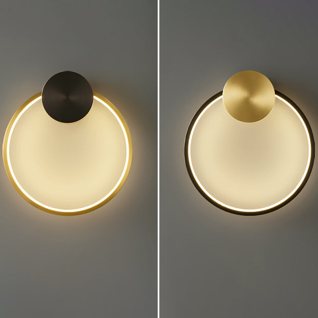 Brass Acrylic Triangle Square Circle LED Wall Sconce Lamp