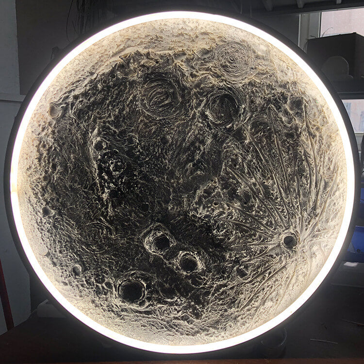 Minimalist Creative Moon Aluminum LED Wall Sconce Lamp