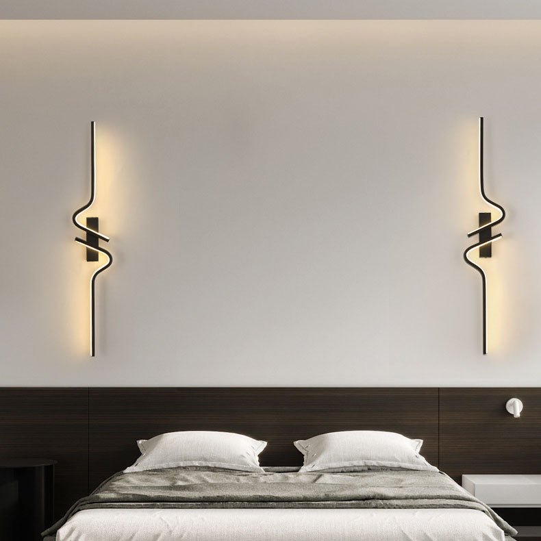 Creative Strip Aluminum Silicon Gel LED Wall Sconce Lamp