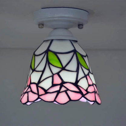 Traditional European Tiffany 1-Light Wall Sconce Lamp