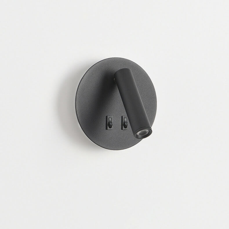 Simplicity Aluminum Rotate Circular LED Wall Sconce Lamp