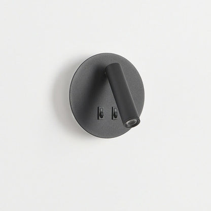 Simplicity Aluminum Rotate Circular LED Wall Sconce Lamp