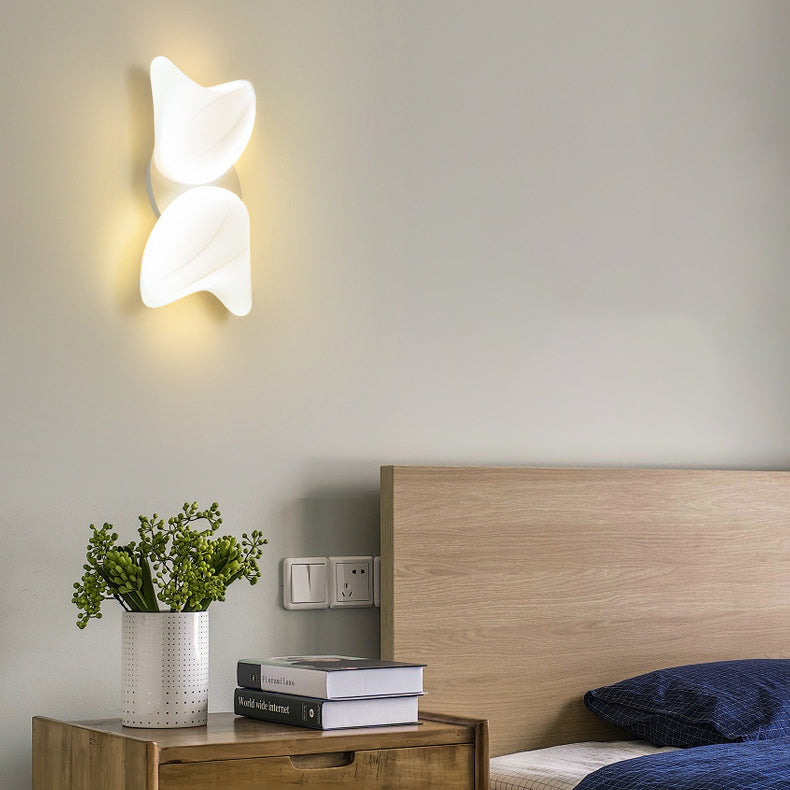 Creative PE Geometric Shade Hardware LED Wall Sconce Lamp