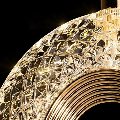 Zinc Alloy Acrylic Shade Oval Ring LED Wall Sconce Lamp