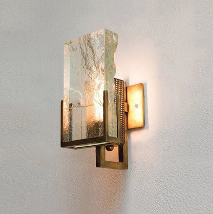 Creative Crystal Ice Cube Design 1-Light Wall Sconce Lamp