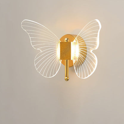 Creative Butterfly Acrylic Iron LED Wall Sconce Lamp