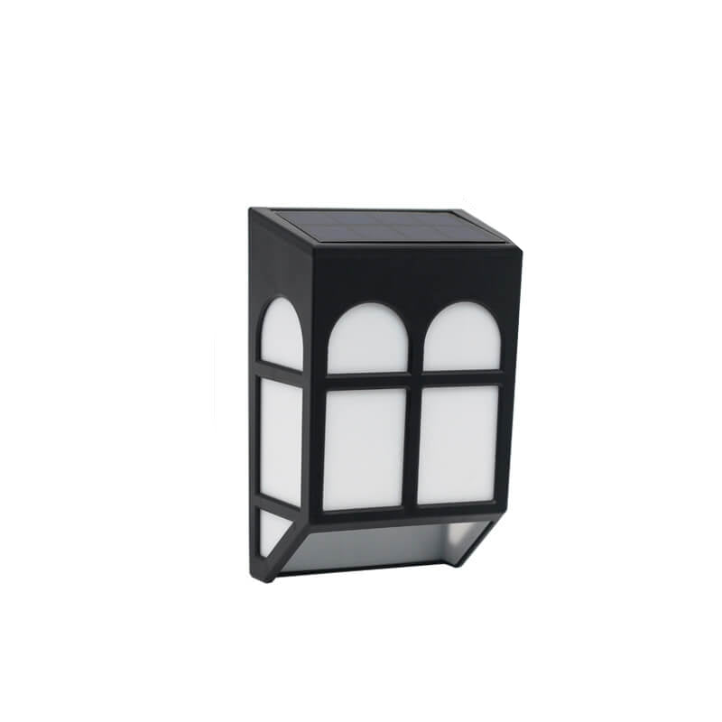 Solar Fence Square RGB Color LED Fence Wall Sconce Lamp