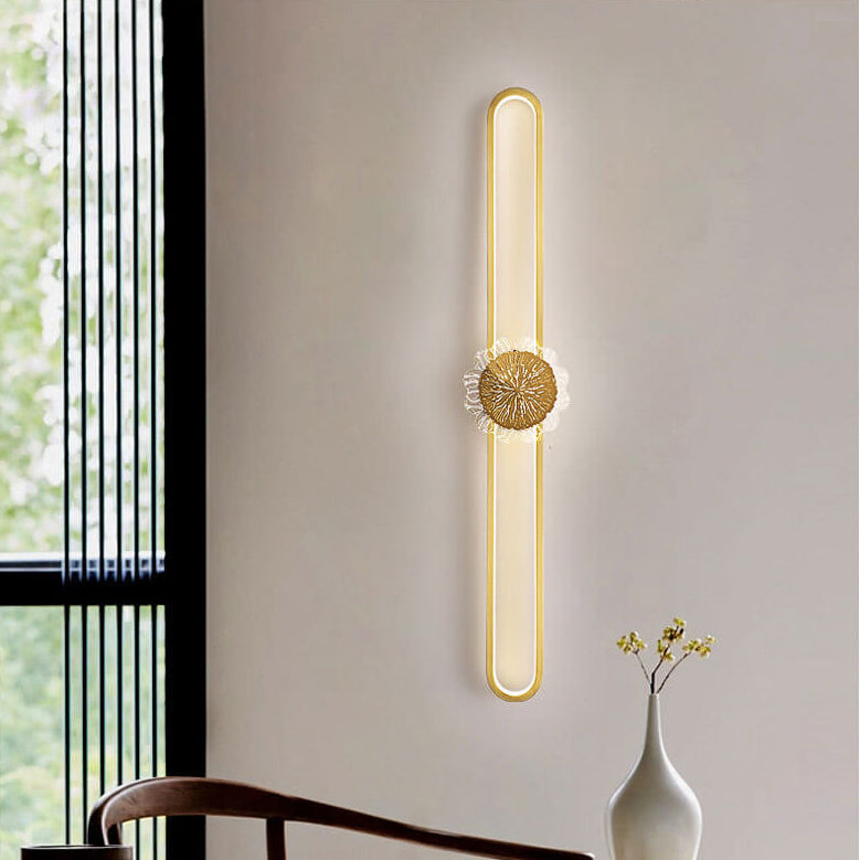 Full Copper Minimalist Ring Design LED Wall Sconce Lamp