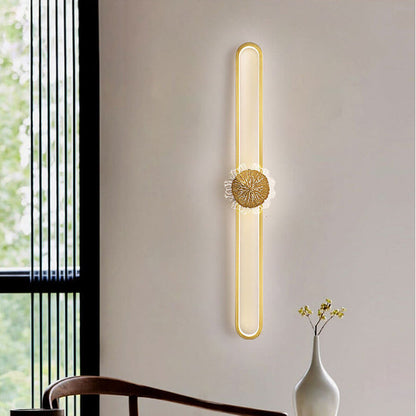 Full Copper Minimalist Ring Design LED Wall Sconce Lamp