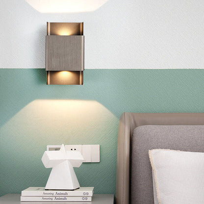 Rectangular Double-headed Aluminum LED COB Wall Sconce Lamp