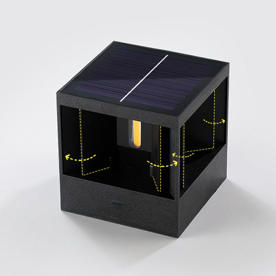 Simplicity LED Solar Waterproof Outdoor Wall Sconce Lamp