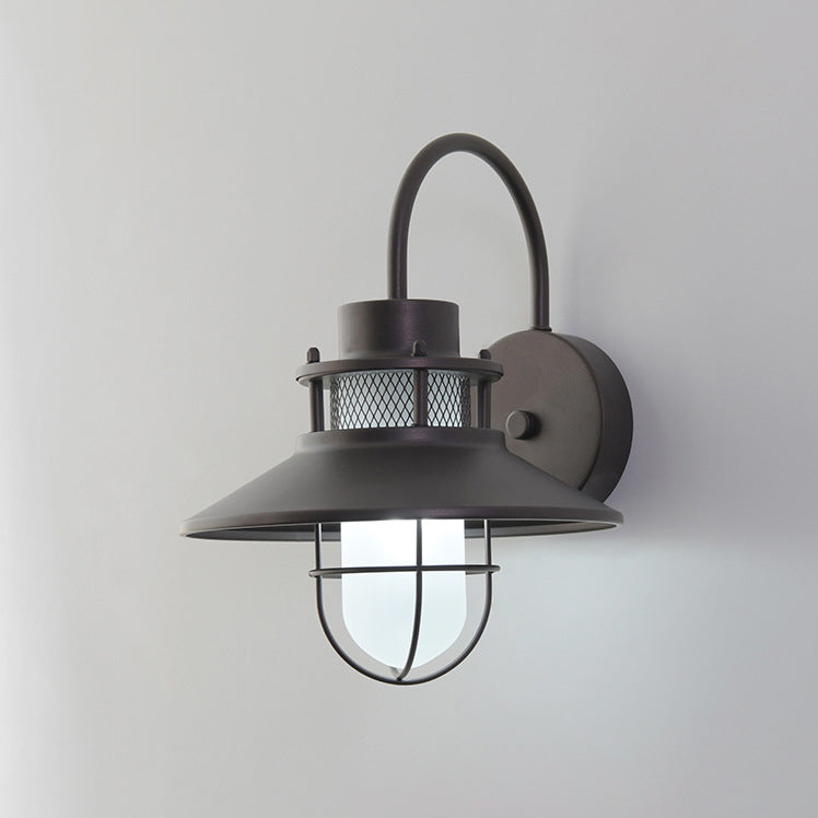 Outdoor Iron Body 1-Light Outdoor Wall Sconce Lamp