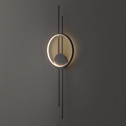 Modern Minimalist Asymmetric Copper LED Wall Sconce Lamp