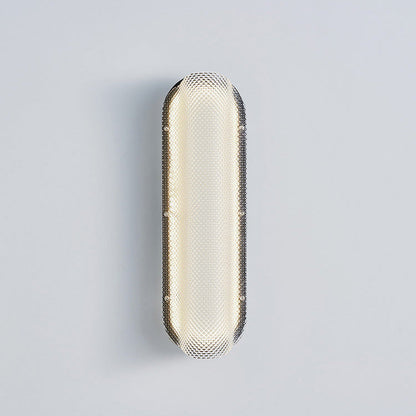 Iron Pattern Acrylic Column Shade LED Wall Sconce Lamp