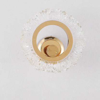 Light Acrylic Sunflower Shape Iron LED Wall Sconce Lamp