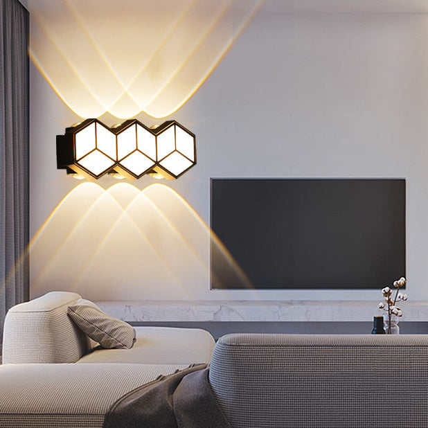 Waterproof Aluminum Acrylic Lozenge LED Wall Sconce Lamp