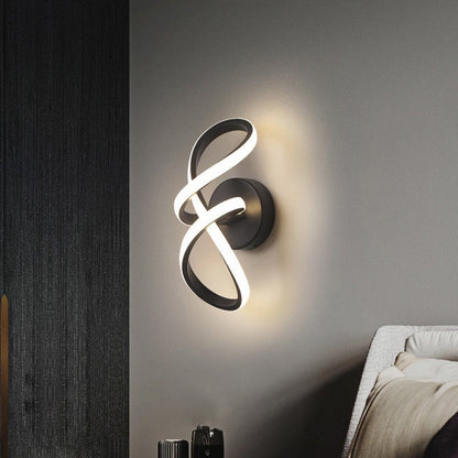 Modern Minimalist Bow Metal Acrylic LED Wall Sconce Lamp
