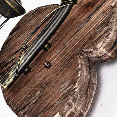 Rubberwood Glass Horse Lamp Iron 1-Light Wall Sconce Lamp