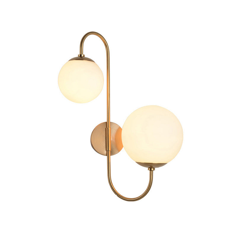 Industrial Magic Bean Glass 2-Light Wall Sconce Lamp