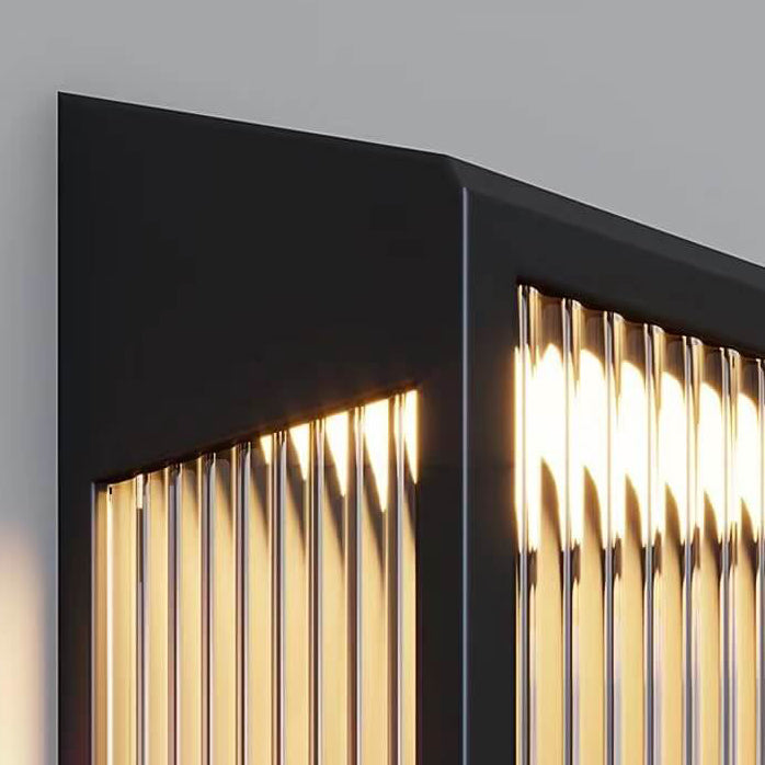 Solar Stainless Steel Acrylic LED Outdoor Wall Sconce Lamp