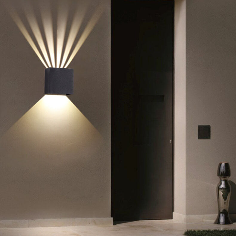Pure Dimmable Angle Square LED Outdoor Wall Sconce Lamp