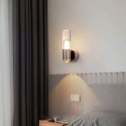Luxury Aluminum Acrylic Column LED Wall Sconce Lamp