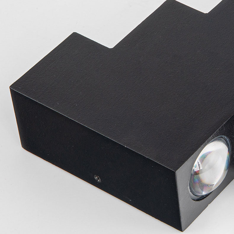 Square Luminous Outdoor Waterproof LED Wall Sconce Lamp