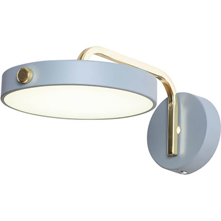 Macaron Color Round Head Iron Acrylic LED Wall Sconce Lamp