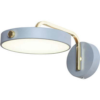 Macaron Color Round Head Iron Acrylic LED Wall Sconce Lamp