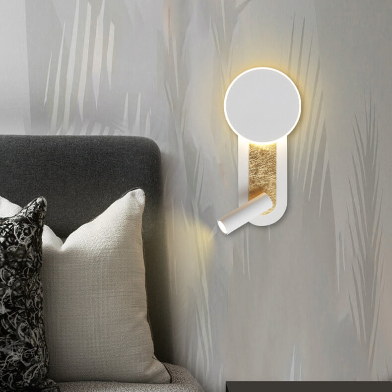 Aluminum Acrylic Cylindrical Rotatable LED Wall Sconce Lamp