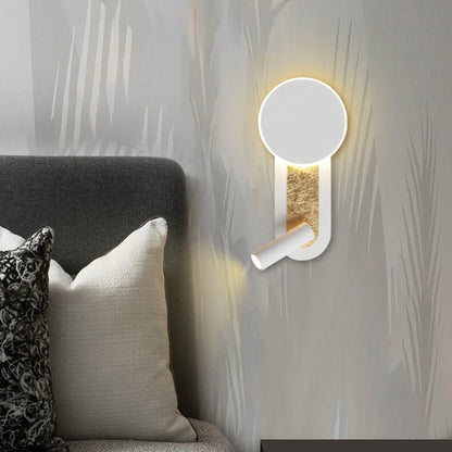 Aluminum Acrylic Cylindrical Rotatable LED Wall Sconce Lamp