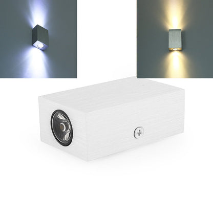 Simplicity Waterproof Aluminum Cubic LED Wall Sconce Lamp