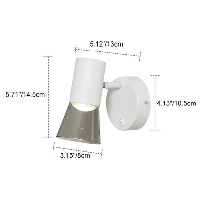 Scandinavian Acrylic Cylinder 1-Light Wall Sconce Lamp