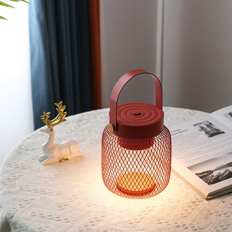 Contemporary Creative Bottle Iron Acrylic LED Table Lamp