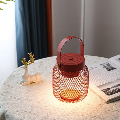 Contemporary Creative Bottle Iron Acrylic LED Table Lamp
