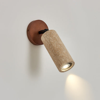 Japanese Cylindrical Spotlight 1-Light Wall Sconce Lamp
