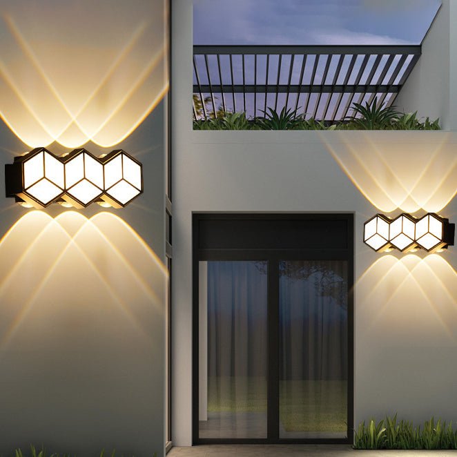 Waterproof Aluminum Acrylic Lozenge LED Wall Sconce Lamp