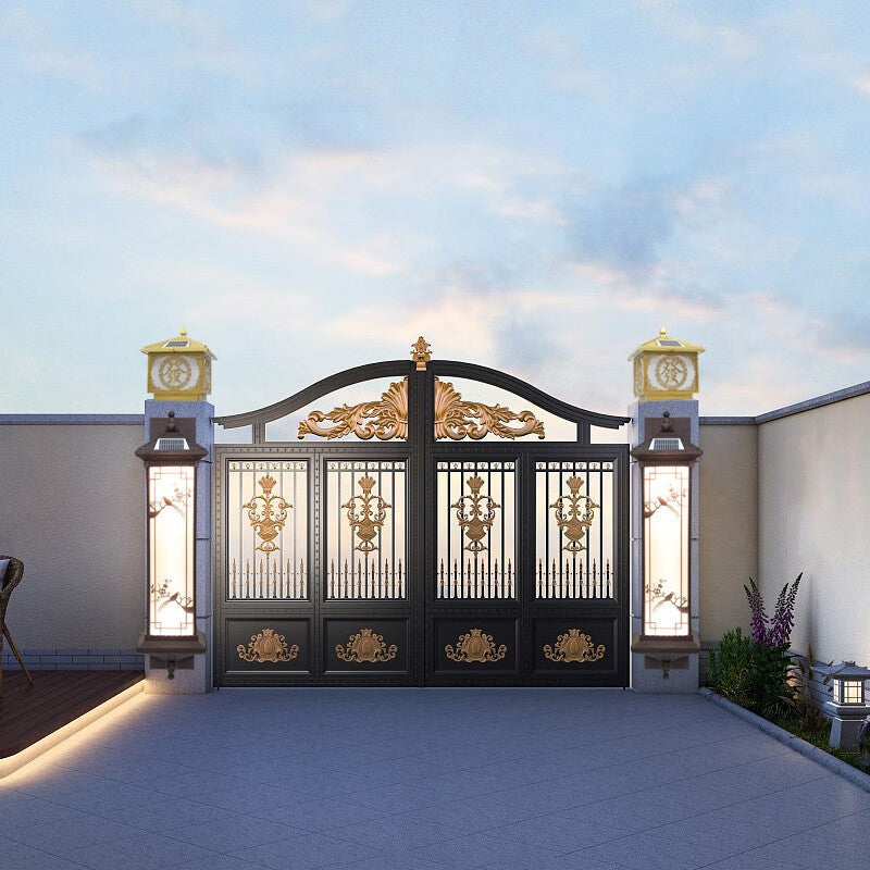 Chinese Aluminum Glass Solar LED Wall Sconce Lamp