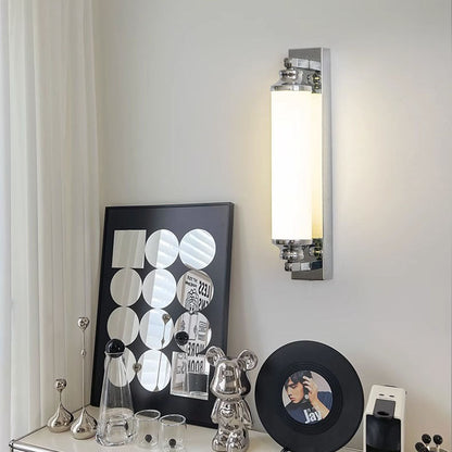 Minimalist Electroplated Iron Cylinder LED Wall Sconce Lamp